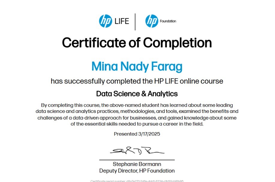 Certificate 1